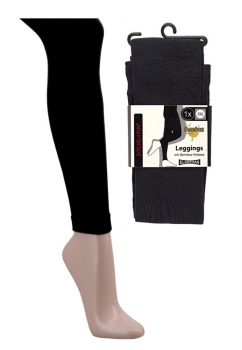 Damen-Leggins Bambus in schwarz Gr. 38 - 54